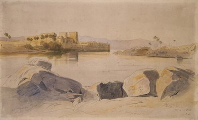 Philae, Egypt by Edward Lear